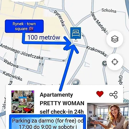 アパートホテル Pretty Woman 100 M Town Square 24h - Chorzow Katowice